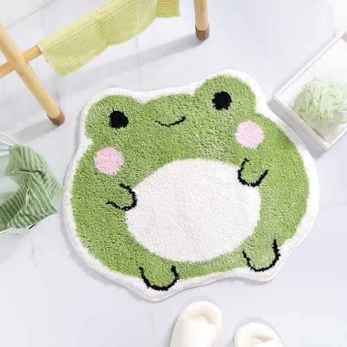 Kawaii Frog Plush Bath Mat - Cute & Non-Slip