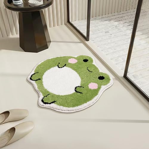 Kawaii Frog Plush Bath Mat - Cute & Non-Slip