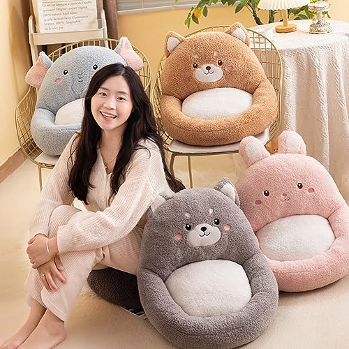 Kawaii Rabbit Plush Chair Cushion for Comfort