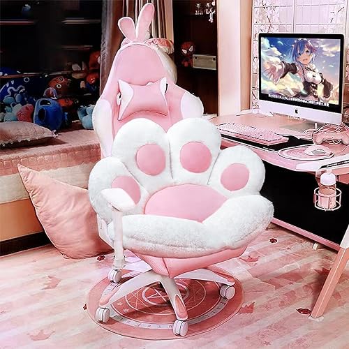 Kawaii Cat Paw Plush Cushion for Gaming Chair
