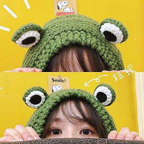 Cute Crochet Frog Earflap Beanie Hat for Girls