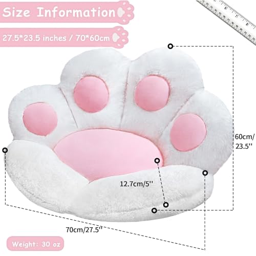 Kawaii Cat Paw Plush Cushion for Gaming Chair