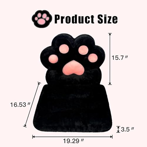 Kawaii Cat Paw Plush Cushion - Soft and Cozy