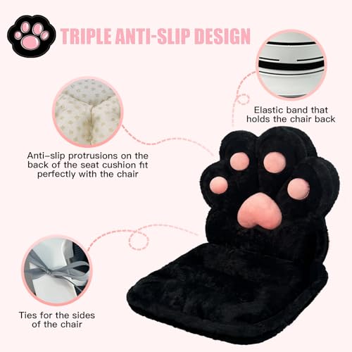 Kawaii Cat Paw Plush Cushion - Soft and Cozy