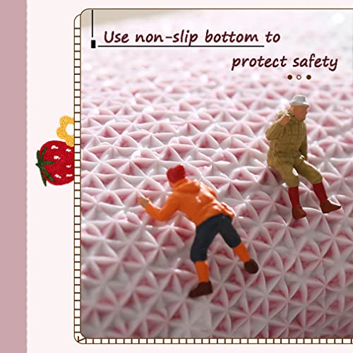 Kawaii Strawberry Bath Mat - Soft & Cozy Rug
