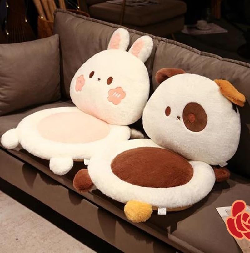 Adorable Rabbit Plush Cushion Set for Comfort