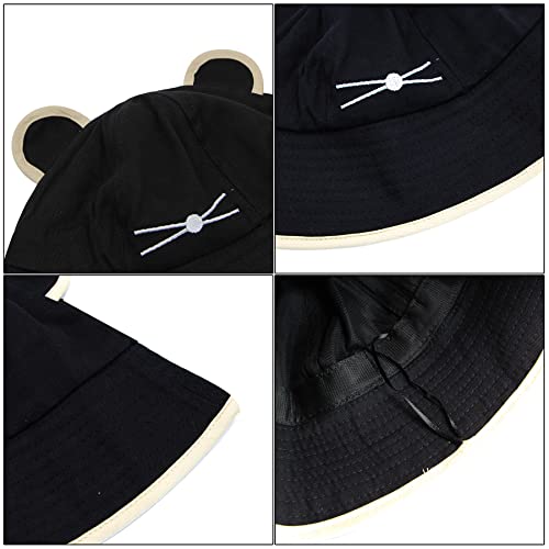 Kawaii Cat Bucket Hat for Women and Girls