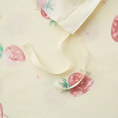 Kawaii Strawberry Duvet Cover Set for Kids
