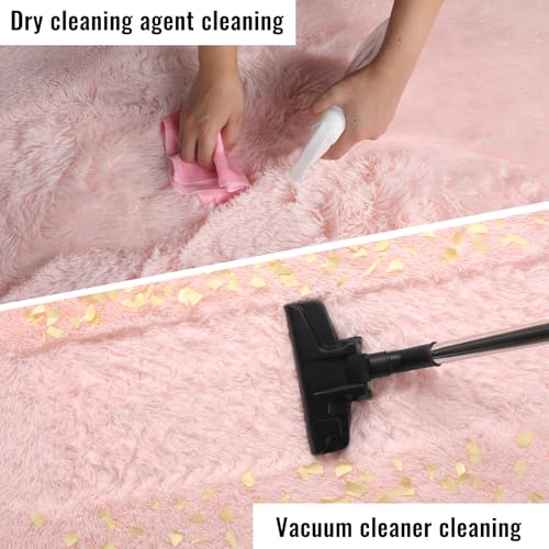 Cute Pink Kawaii Plush Area Rug 4x6 Ft