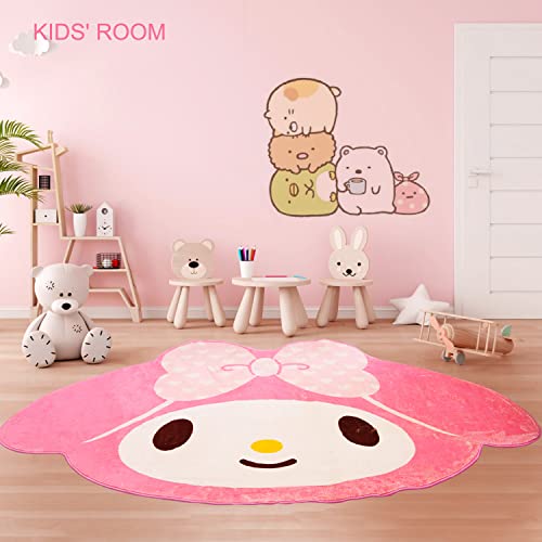 My Melody Pink Kawaii Plush Area Rug 5FT