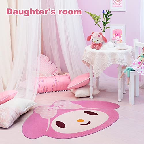 My Melody Pink Kawaii Plush Area Rug 5FT