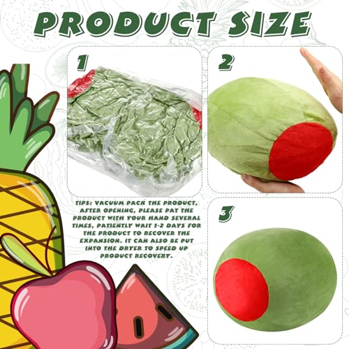 Kawaii Fruit Plush Pillow - Olive Cushion Toy