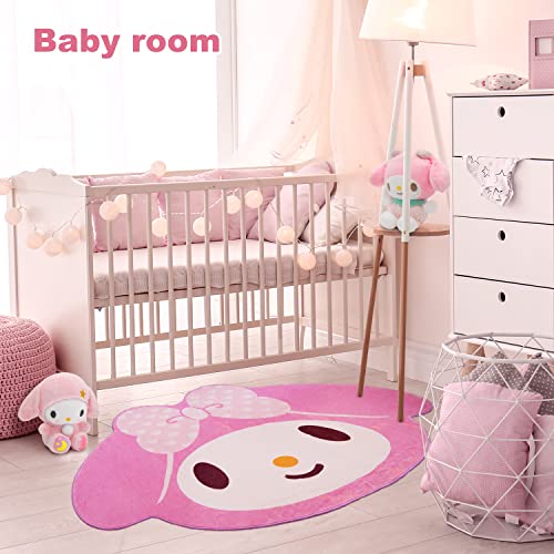 My Melody Pink Kawaii Plush Area Rug 5FT