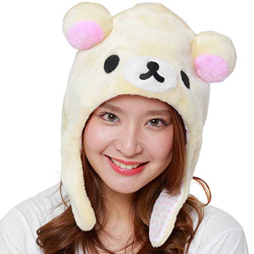 Kawaii Rilakkuma Fluffy Winter Beanie Cap
