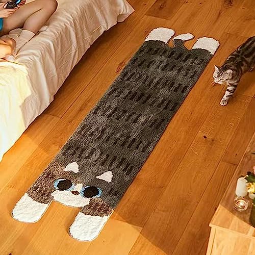 Kawaii Cat Plush Bath Mat for Cute Rooms