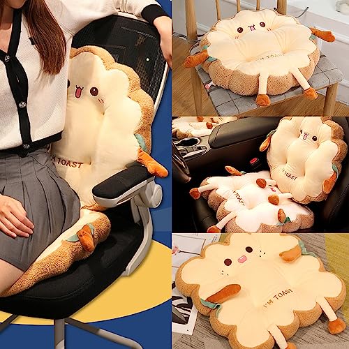 Kawaii Toast Chair Cushions - Set of 2