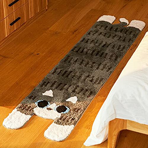 Kawaii Cat Plush Bath Mat for Cute Rooms