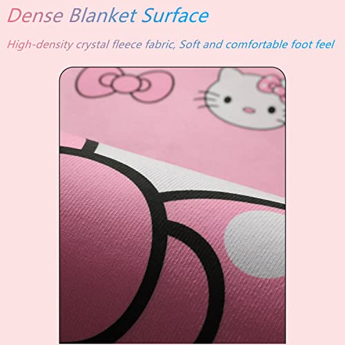 Kawaii Cartoon Kitten Plush Runner Rug 2' x 5