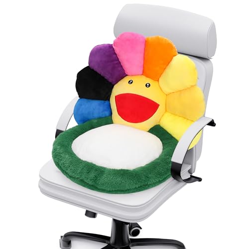 Kawaii Flower Plush Cushion for Gaming & Home
