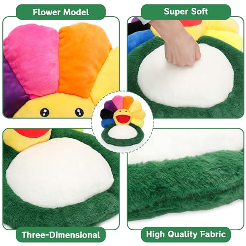 Kawaii Flower Plush Cushion for Gaming & Home