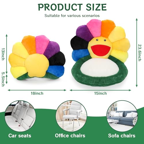 Kawaii Flower Plush Cushion for Gaming & Home