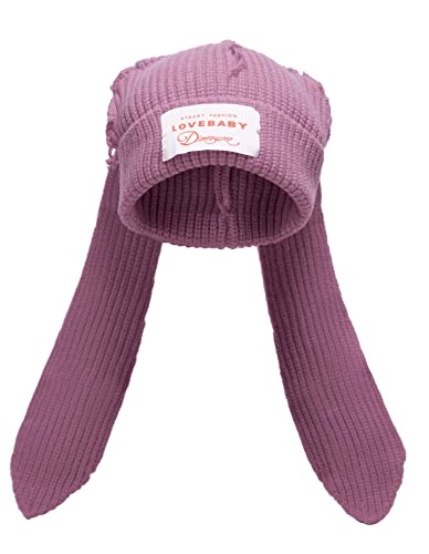 Kawaii Bunny Knit Cap for Winter Cosplay