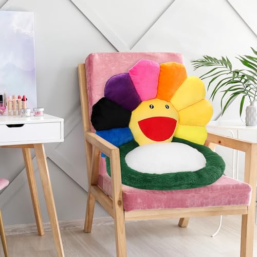 Kawaii Flower Plush Cushion for Gaming & Home
