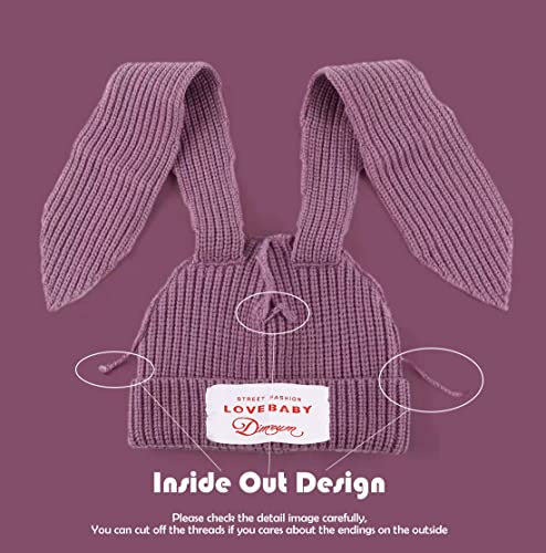 Kawaii Bunny Knit Cap for Winter Cosplay