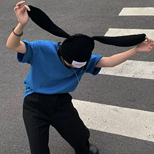 Kawaii Bunny Knit Cap for Winter Cosplay