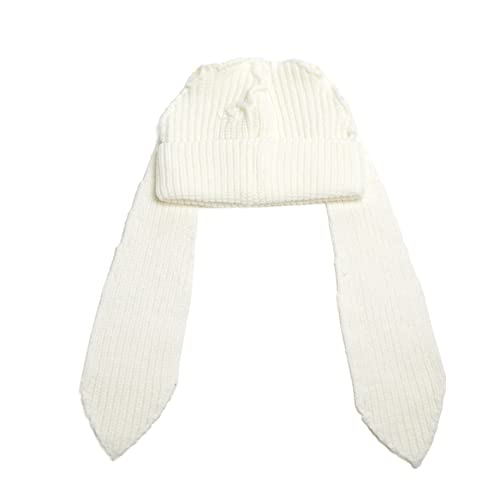 Kawaii Bunny Knit Cap for Winter Cosplay
