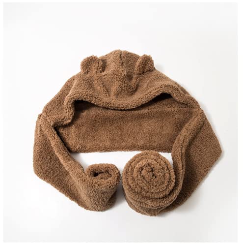 Kawaii Bear Ear Beanie Hat & Scarf Set
