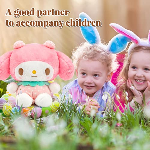 Cute 8-Inch Pink Strawberry Plush Toy