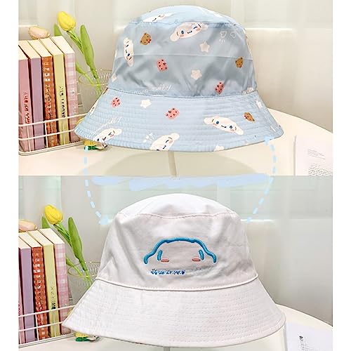 Reversible Kawaii Dog Bucket Hat for Summer Fun