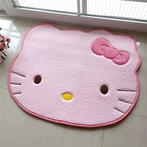 Kawaii Cartoon Kitten Plush Area Rug