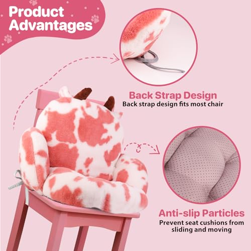 Kawaii Cow Chair Cushion for Gamers and Girls