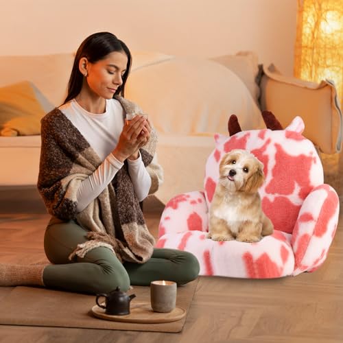 Kawaii Cow Chair Cushion for Gamers and Girls