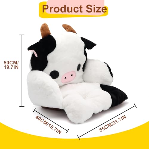 Kawaii Cow Plush Gaming Chair Cushion Pillow