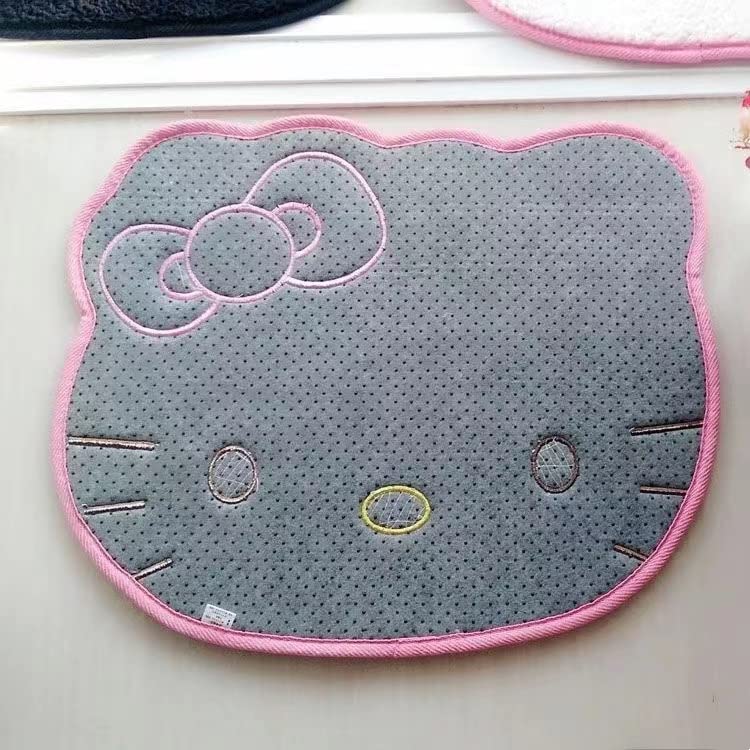 Kawaii Cartoon Kitten Plush Area Rug