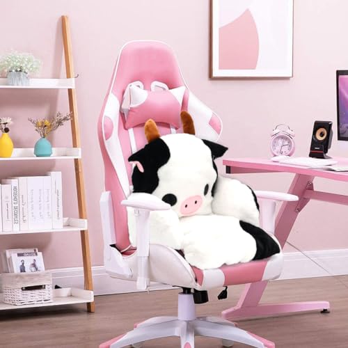 Kawaii Cow Plush Gaming Chair Cushion Pillow
