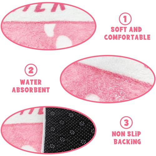 Kawaii Strawberry Milk Plush Bath Mat Rug