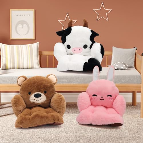 Kawaii Cow Plush Gaming Chair Cushion Pillow