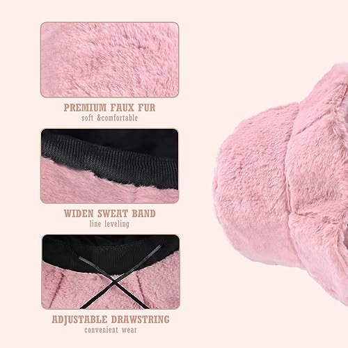 Kawaii Soft Ruffle Faux Fur Bucket Hat