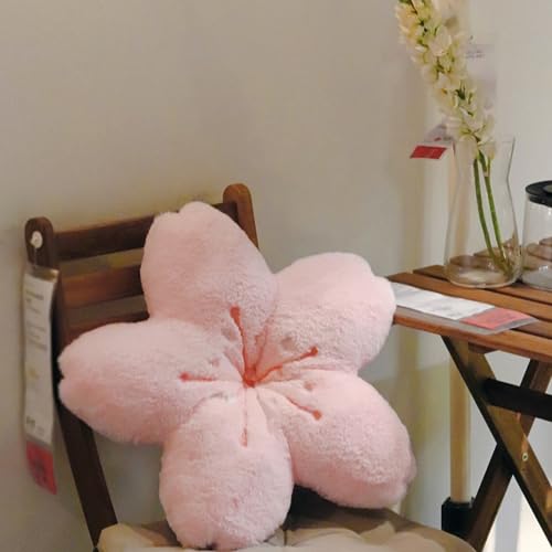 Kawaii Cherry Blossom Plush Pillow for Kids