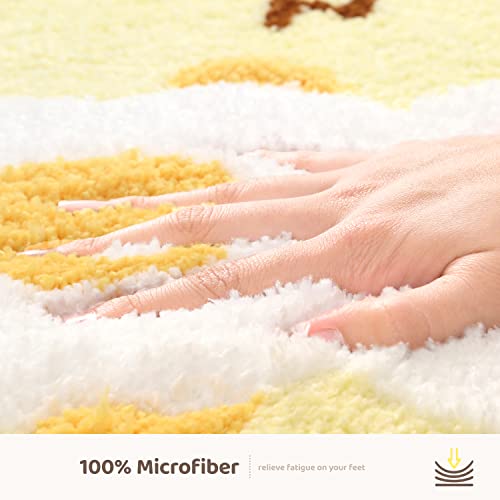 Kawaii Cat Toast Microfiber Bath Mat