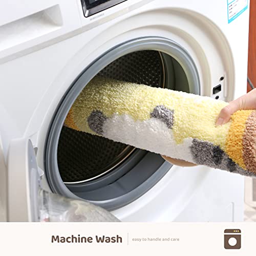 Kawaii Cat Toast Microfiber Bath Mat