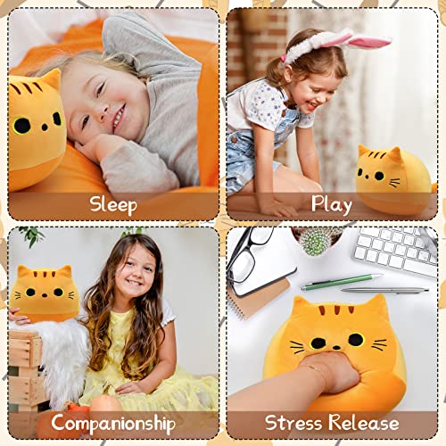 Kawaii Yellow Fat Cat Plush Pillow Toy
