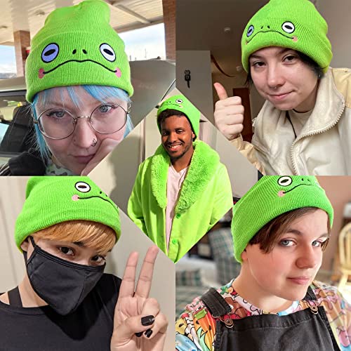 Kawaii Frog Beanie Hat - Soft & Adorable