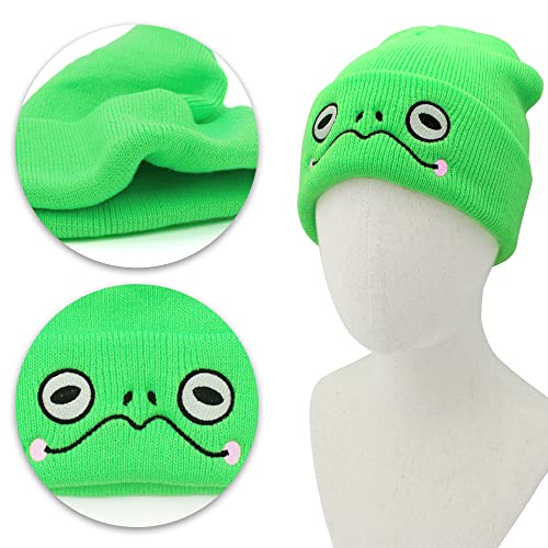 Kawaii Frog Beanie Hat - Soft & Adorable