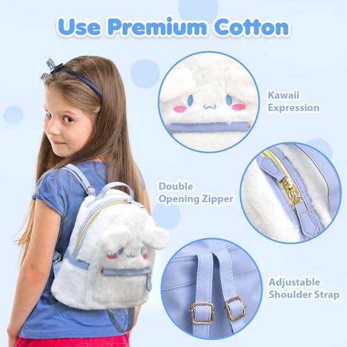 Kawaii Plush Backpack - Adorable Girls' Gift