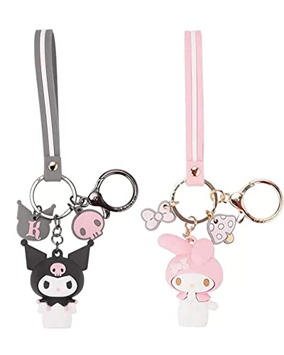 Mtoye Adorable Kawaii Cartoon Keychain Charm